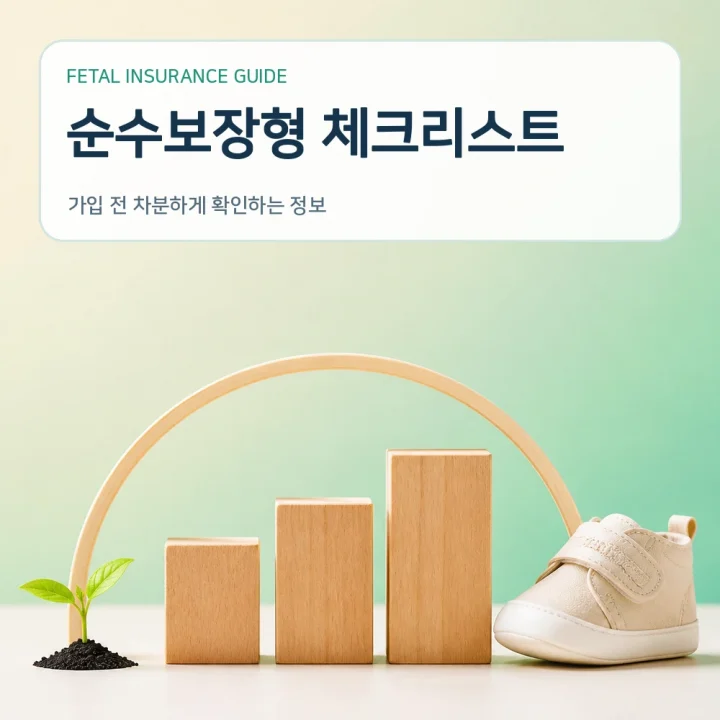 태아보험 순수보장형 체크리스트