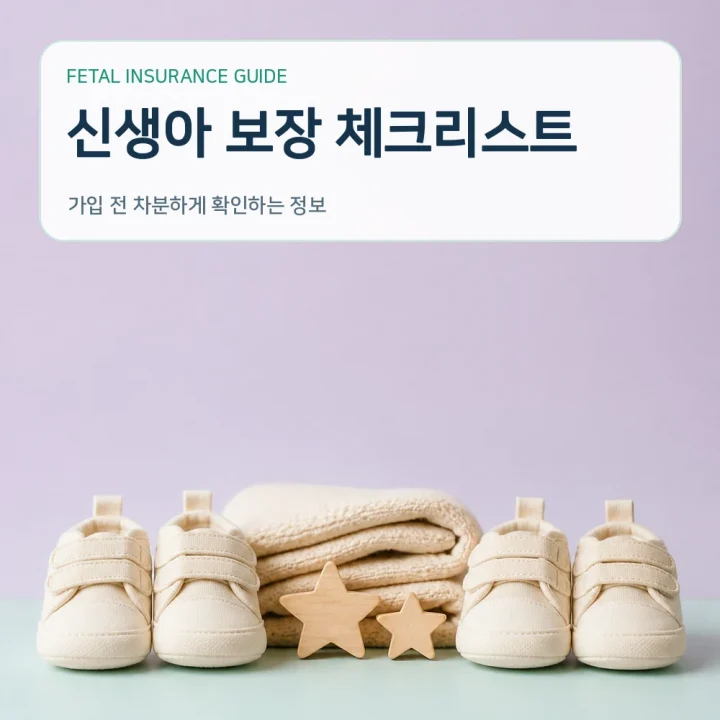 태아보험 신생아 보장 체크리스트