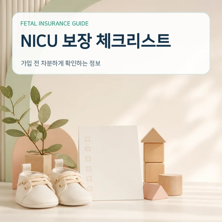 태아보험 NICU 보장 체크리스트