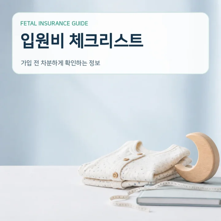 태아보험 입원비 체크리스트