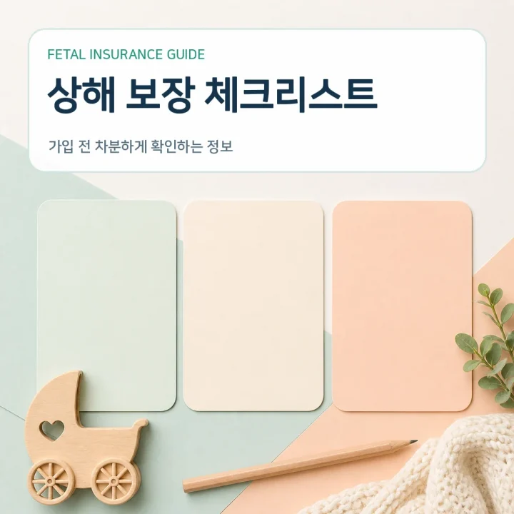 태아보험 상해 보장 체크리스트